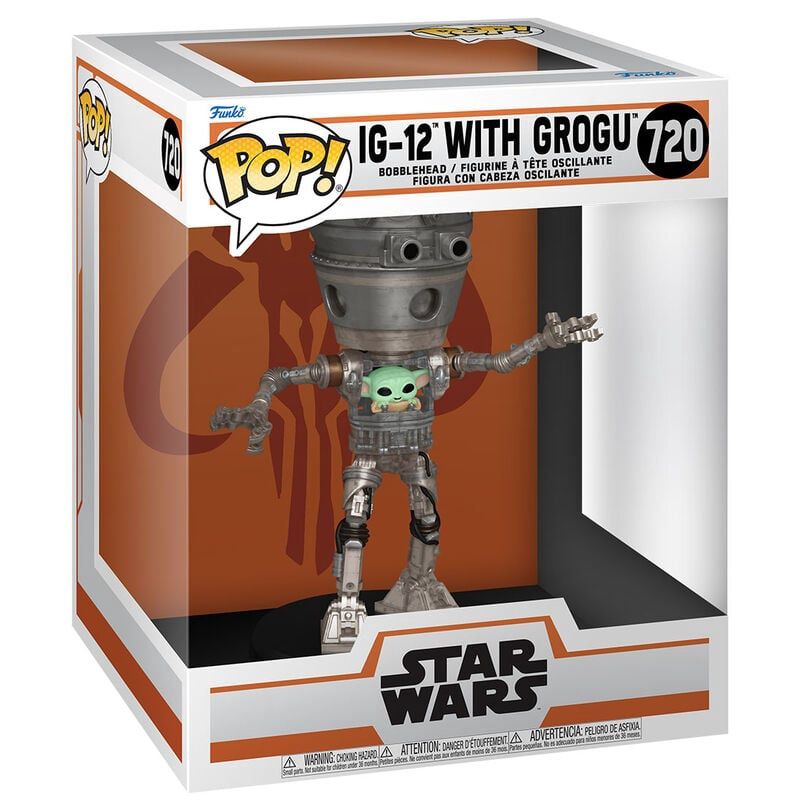 FUNKO POP! DELUXE MANDALORIAN GROGU (IG-12)