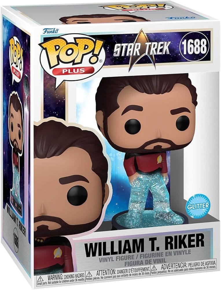 FUNKO POP! PLUS STAR TREK TRANSPORTER RIKER (GL)