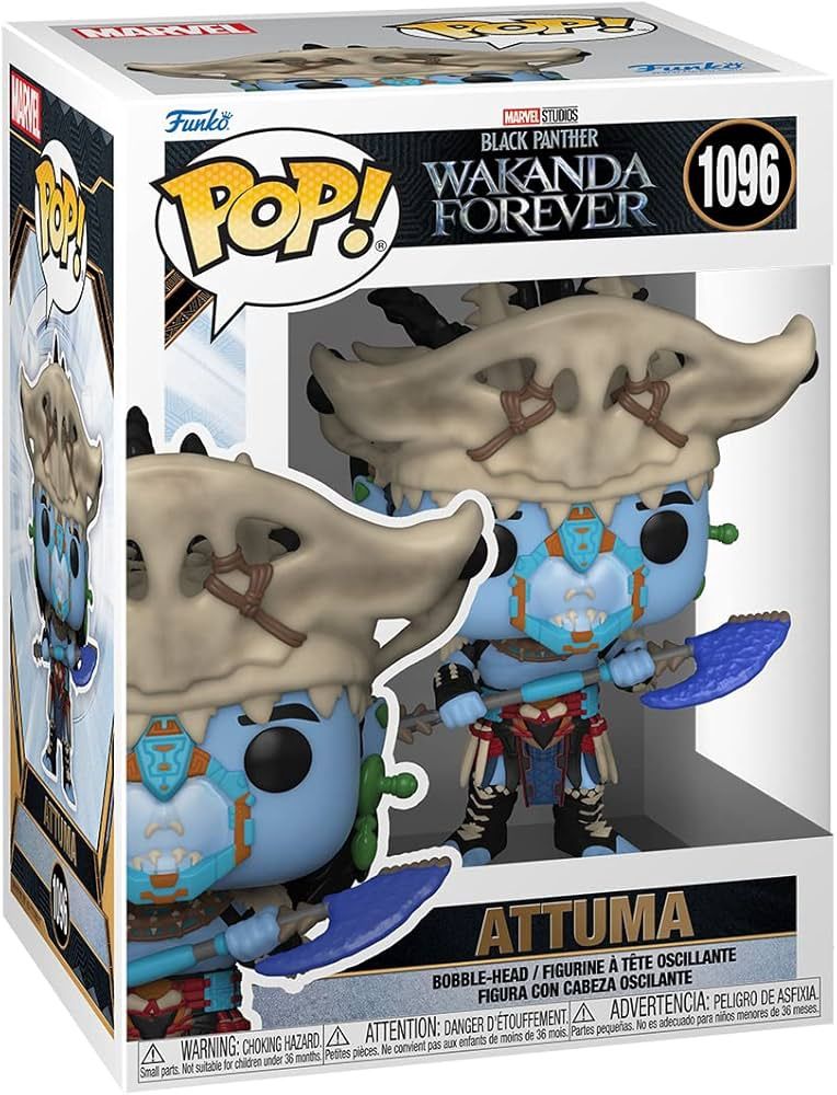 SALE! REGULAR PRICE $16.99 FUNKO POP! MARVEL BLACK PANTHER ATTUMA