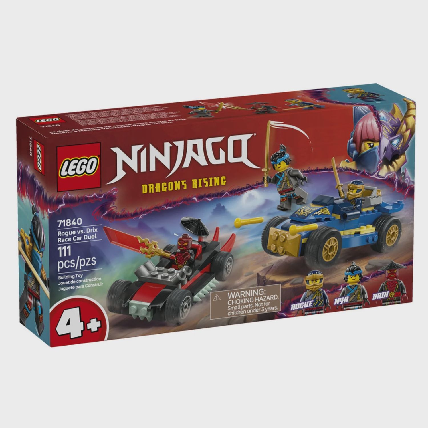 LEGO NINJAGO ROGUE VS DRIX RACE CAR DUEL