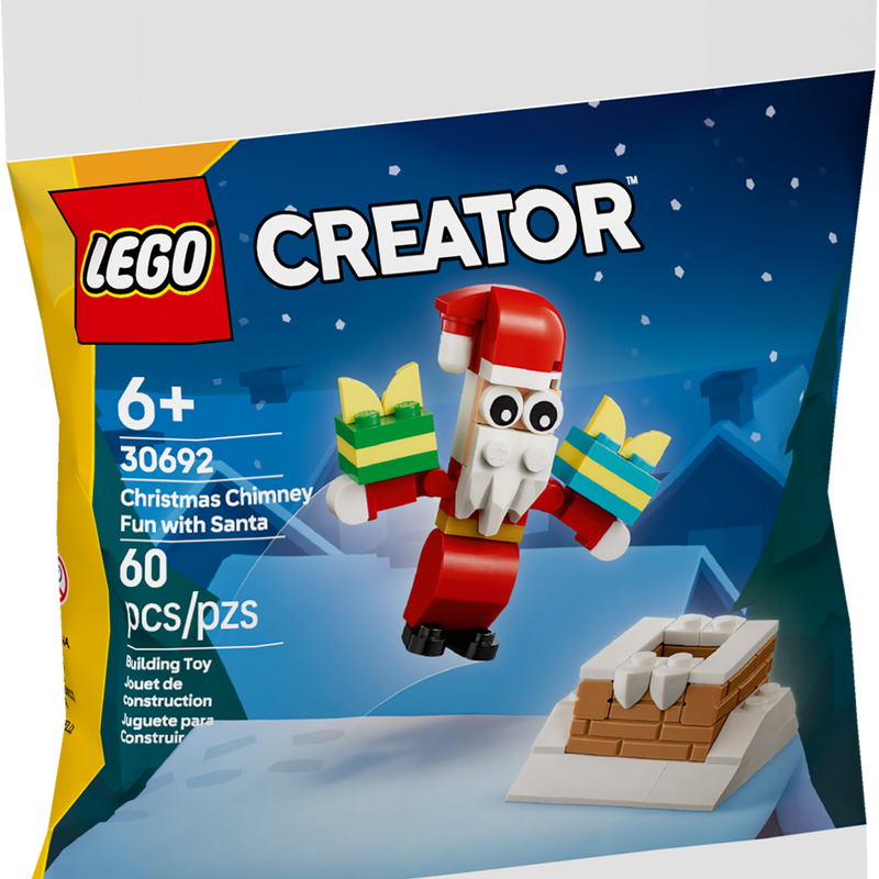 LEGO CREATOR CHRISTMAS CHIMNEY FUN WITH SANTA