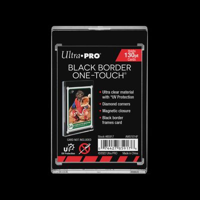 ULTRA PRO ONE TOUCH 130 PT BLACK BORDER