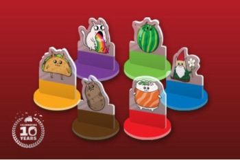 EXPLODING KITTENS THE BOARD GAME ACRYLIC MEEPLES