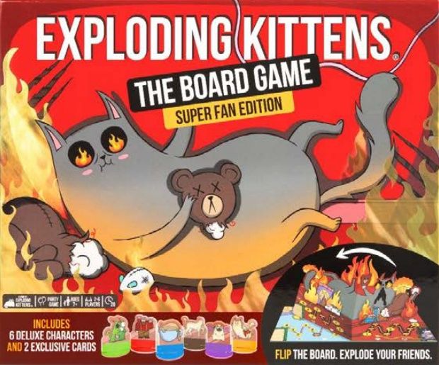 EXPLODING KITTENS THE BOARD GAME PREMIUM EDITION