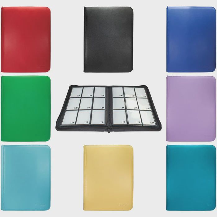 ULTRA PRO VIVID ZIPPERED 12 POCKET BINDER