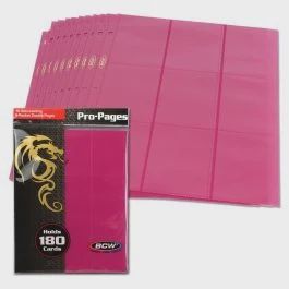18 POCKET PAGES SIDELOAD PINK 10 PACK