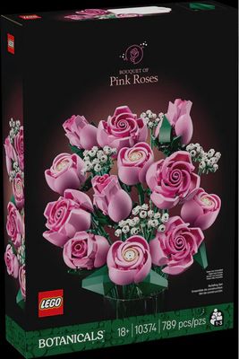 LEGO BOTANICALS PINK ROSE BOUQUET
