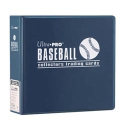 ULTRA PRO 3 IN BINDER BASEBALL BLUE
