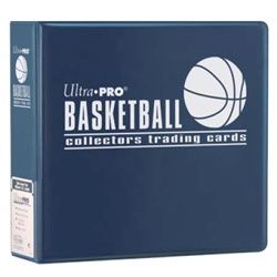 ULTRA PRO 3 INCH BINDER BASKETBALL NAVY BLUE