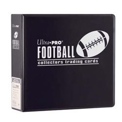 ULTRA PRO 3 INCH BINDER FOOTBALL BLACK
