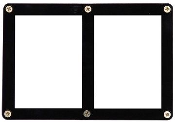 2-CARD SCREW DOWN BLACK BORDER