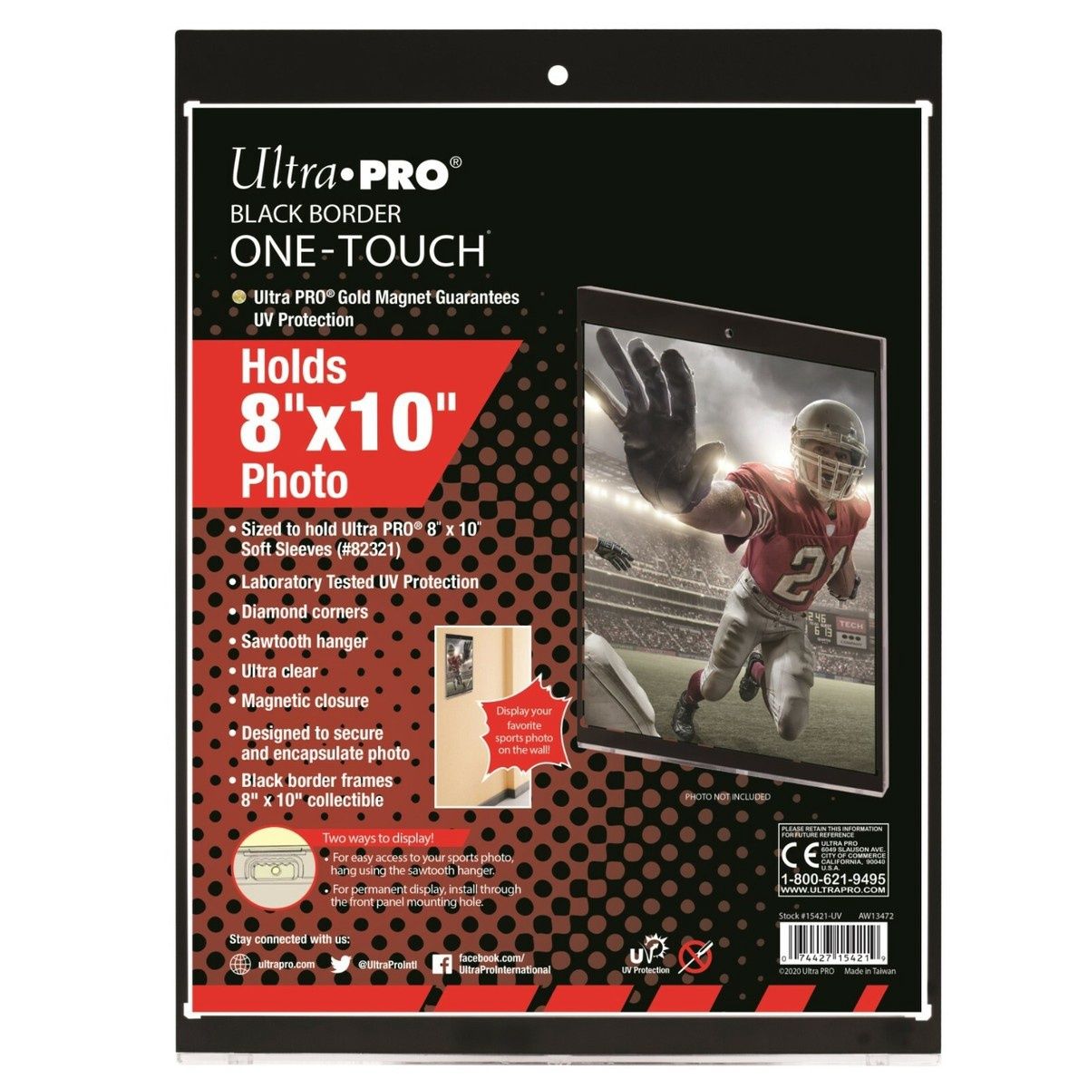 ULTRA PRO ONE TOUCH 8X10 BLACK BORDER