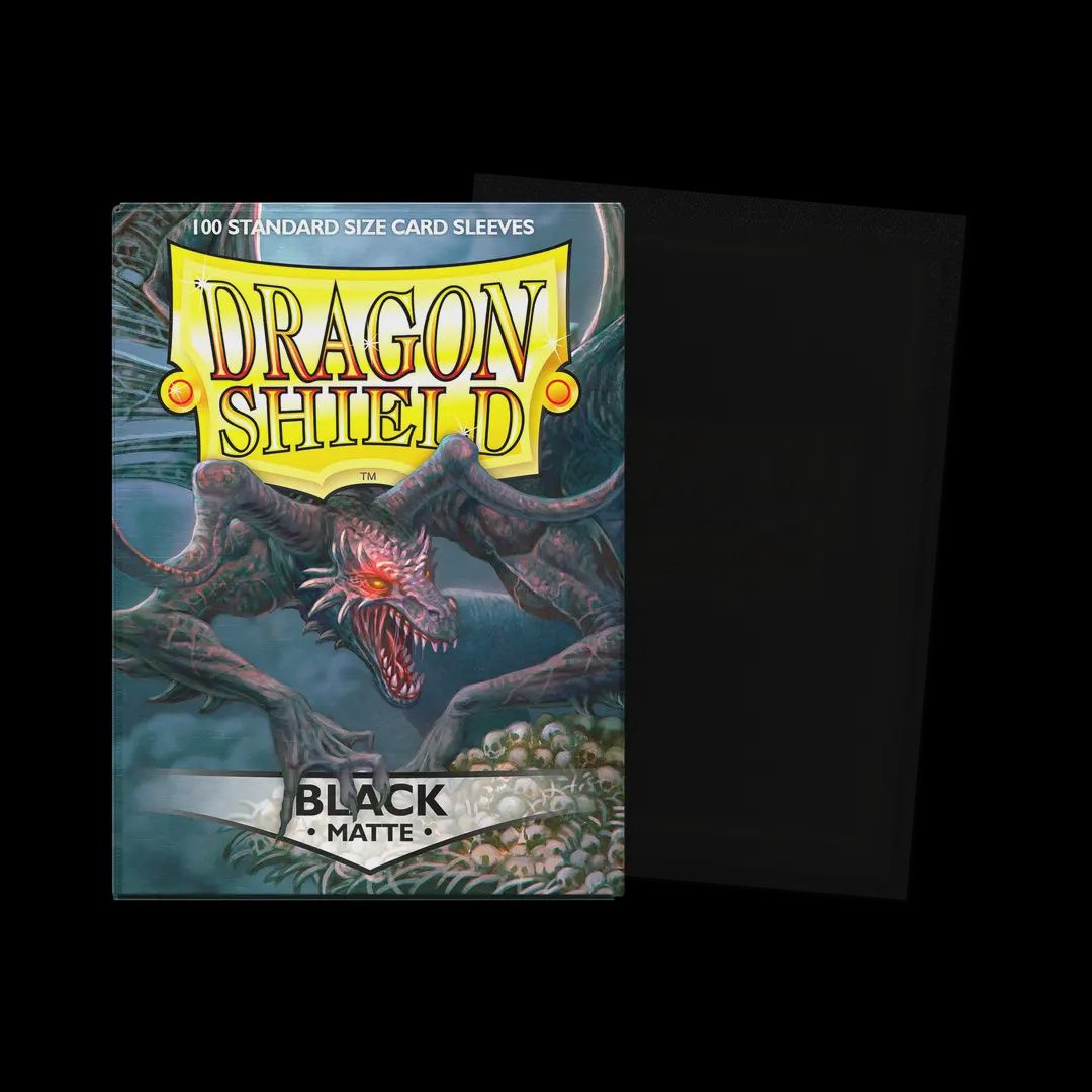DRAGON SHIELD MATTE SLEEVES, Colour: BLACK