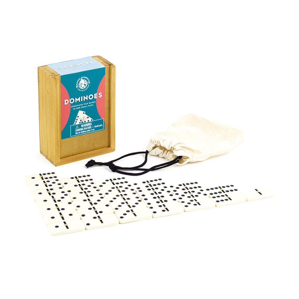 DOMINOES WOODEN BOX