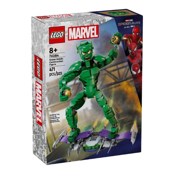 LEGO MARVEL GREEN GOBLIN CONSTRUCTION FIGURE