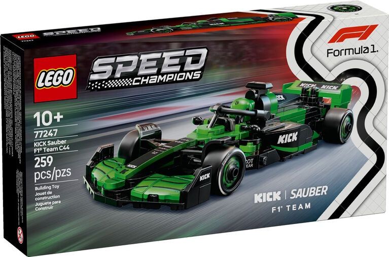 LEGO SPEED CHAMPIONS KICK SAUBER F1 TEAM C44 RACE CAR