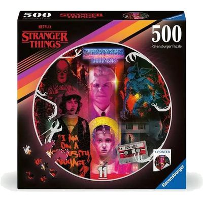STRANGER THINGS 500PC ROUND PUZZLE