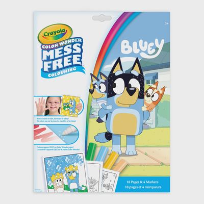 COLOR WONDER BLUEY MESS-FREE COLOURING PAGES &amp; MARKERS