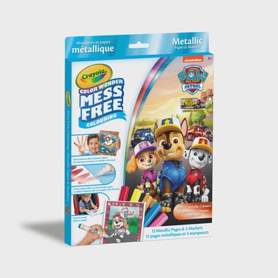 COLOR WONDER PAW PATROL METALLIC PAPER &amp; MARKERS KIT