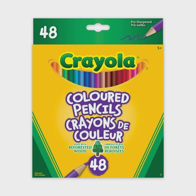 CRAYOLA COLOURED PENCILS 48CT