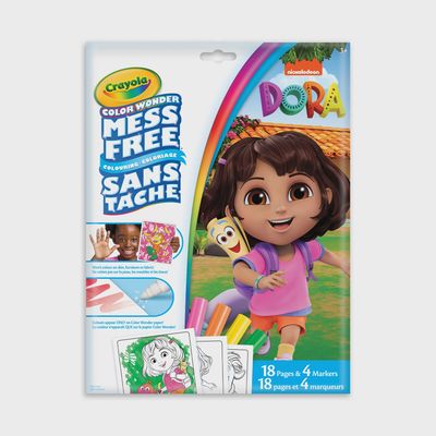 COLOR WONDER DORA MESS-FREE COLOURING PAGES &amp; MARKERS