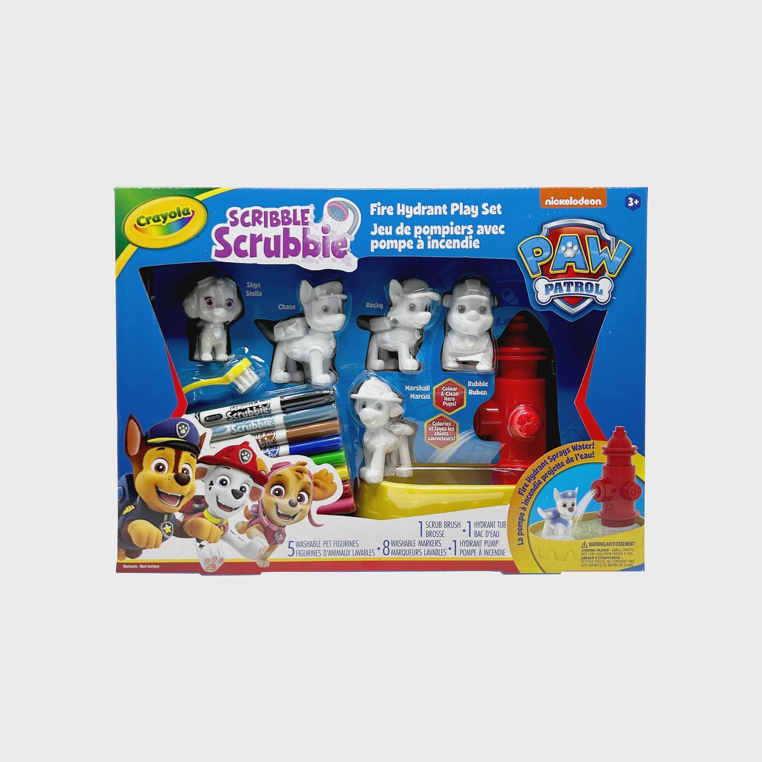 CRAYOLA PAW PATROL SCRIBBLE SCRUBBIE PETS FIRE HYDRANT SET