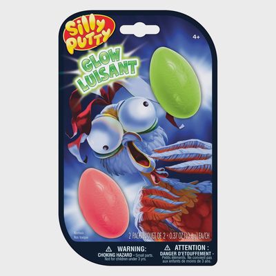 CRAYOLA SILLY PUTTY GLOW EGGS 2CT