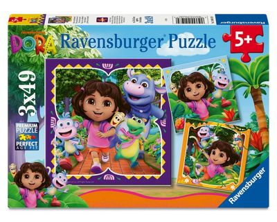DORA THE EXPLORER 3X49 PC PUZZLE
