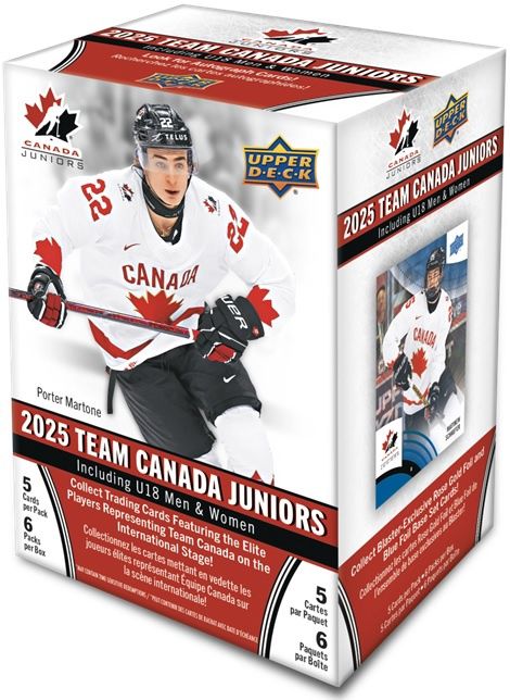 2025 UPPER DECK TEAM CANADA JUNIORS HOCKEY BLASTER BOX