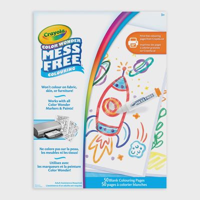 COLOR WONDER 50CT BLANK COLOURING PAGES