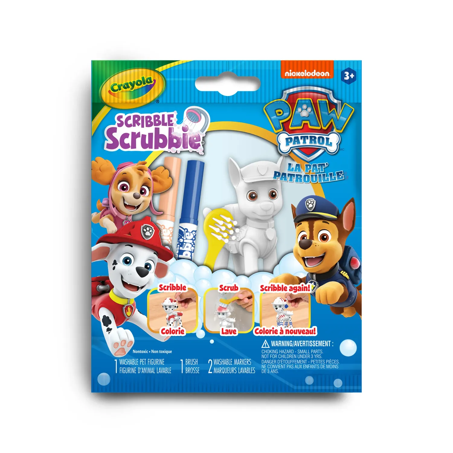 CRAYOLA PAW PATROL SCRIBBLE SCRUBBIE PLAYSET 1CT