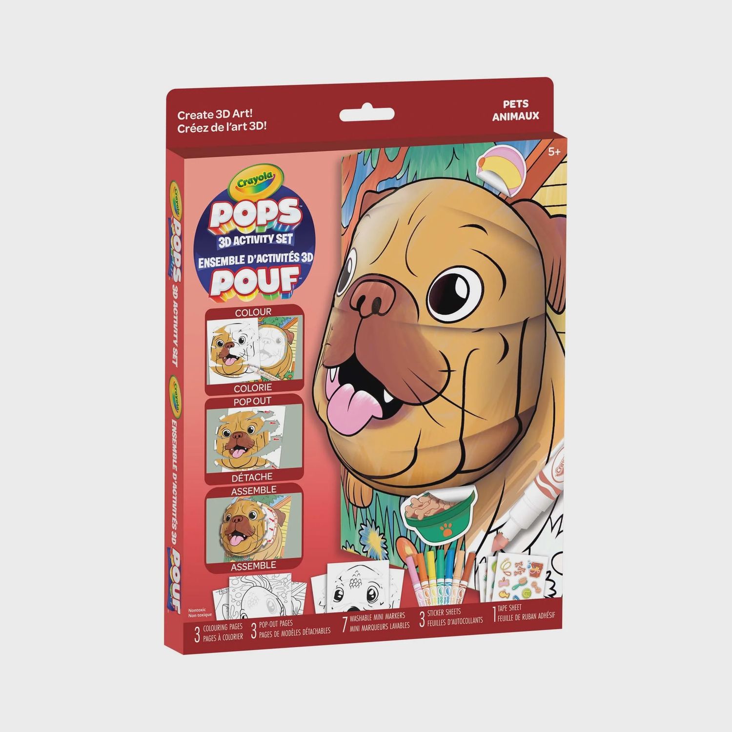 POPS 3D ART SET PETS