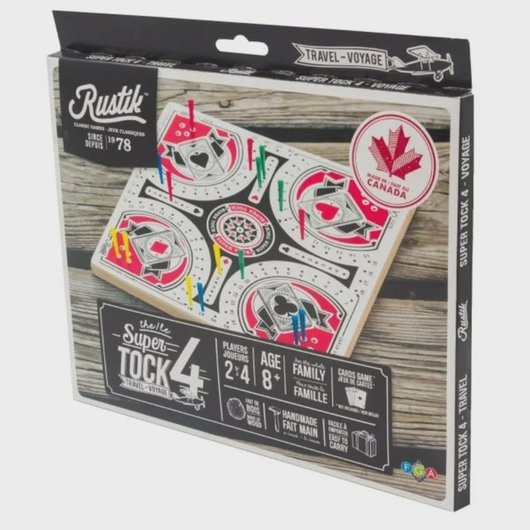 RUSTIK 4-PLAYER TOCK/PACHISI GAME