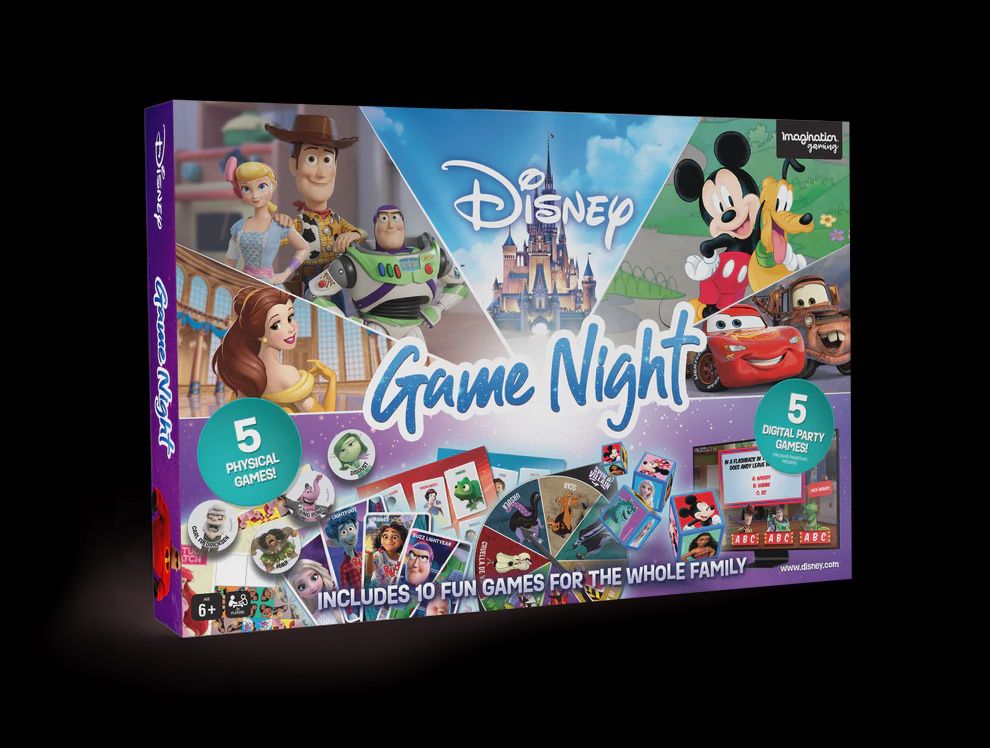 DISNEY GAMES NIGHT  10 IN 1 KIDS AND FAMILY BOARD GAME COLLECTION
