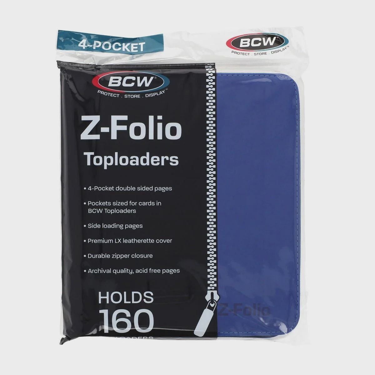 4 POCKET Z-FOLIO LX ALBUM TOPLOADERS BLUE
