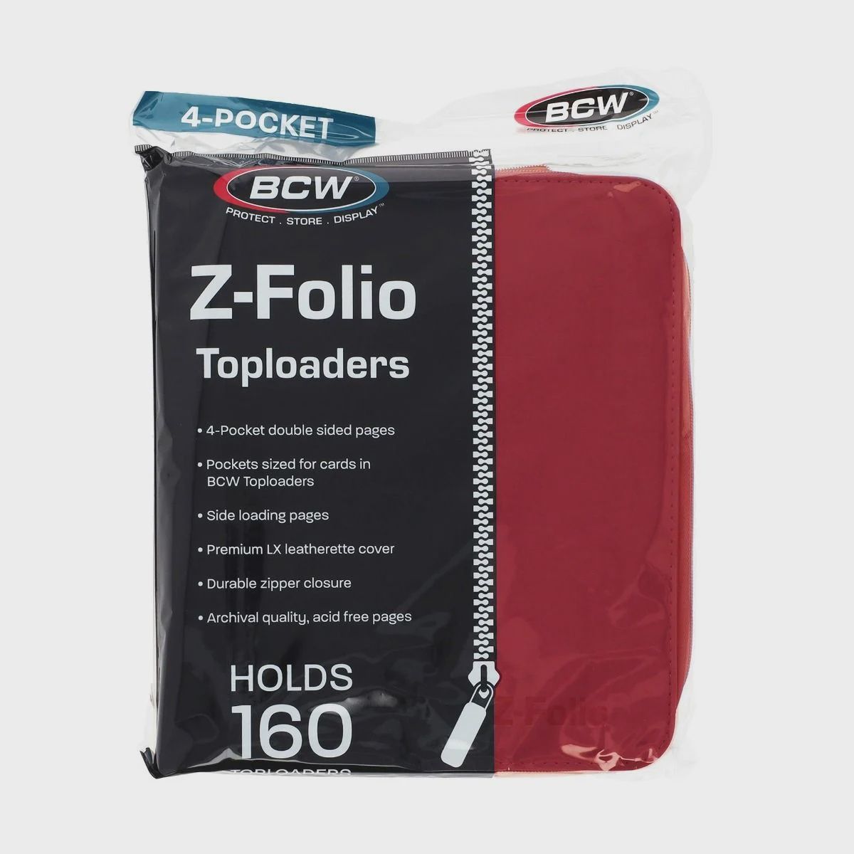 4 POCKET Z-FOLIO LX ALBUM TOPLOADERS RED