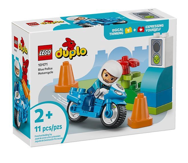 LEGO DUPLO BLUE POLICE MOTORCYCLE 10471
