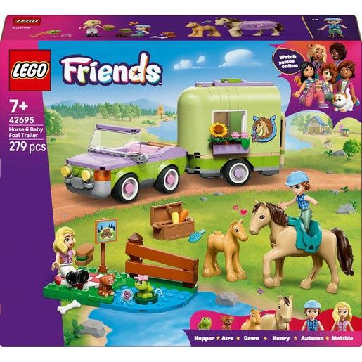 LEGO FRIENDS HORSE &amp; BABY FOAL TRAILER 42695