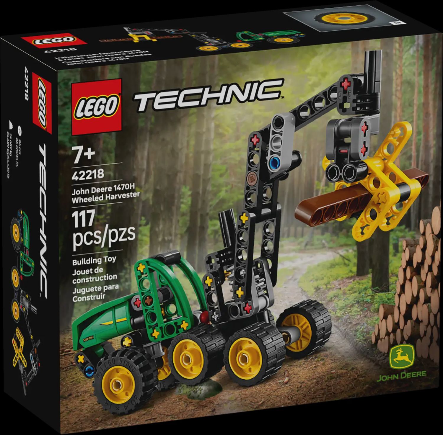LEGO TECHNIC JOHN DEERE 1470H WHEELED HARVESTER 42218