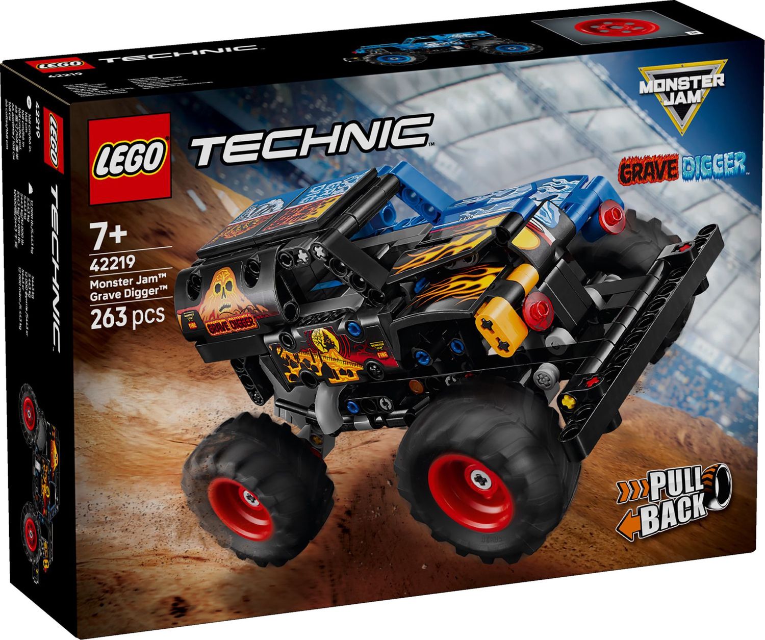 LEGO TECHNIC MONSTER JAM GRAVE DIGGER FIRE AND ICE 42219