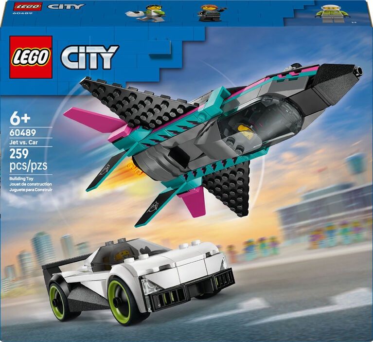 LEGO CITY JET VS CAR 60489