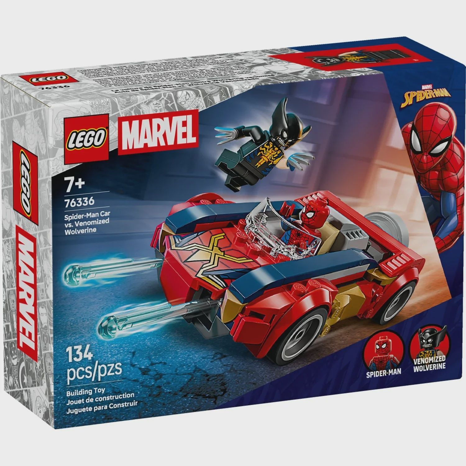 LEGO MARVEL SPIDER-MAN CAR VS VONOMIZED WOLVERINE 76336