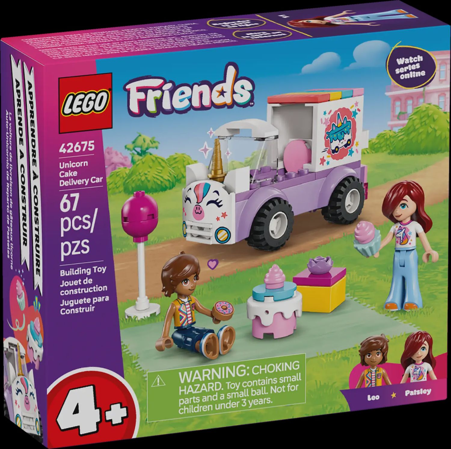 LEGO FRIENDS UNICORN CAKE DELIVERY CAR 42675