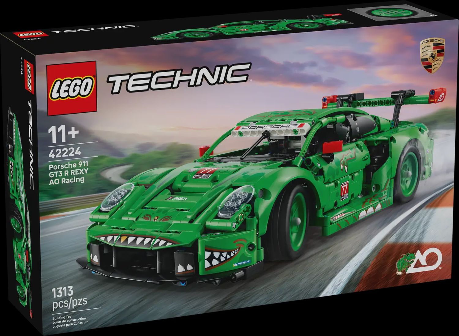 LEGO TECHNIC PORSCHE 911 GT3 R REXY AO RACING CAR 42224