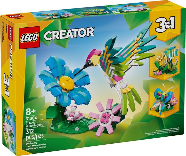 LEGO CREATOR WILD ANIMALS COLORFUL HUMMINGBIRD 31384