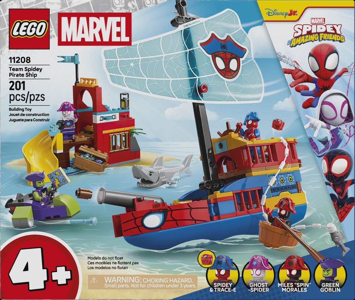 LEGO MARVEL TEAM SPIDEY PIRATE SHIP 11208