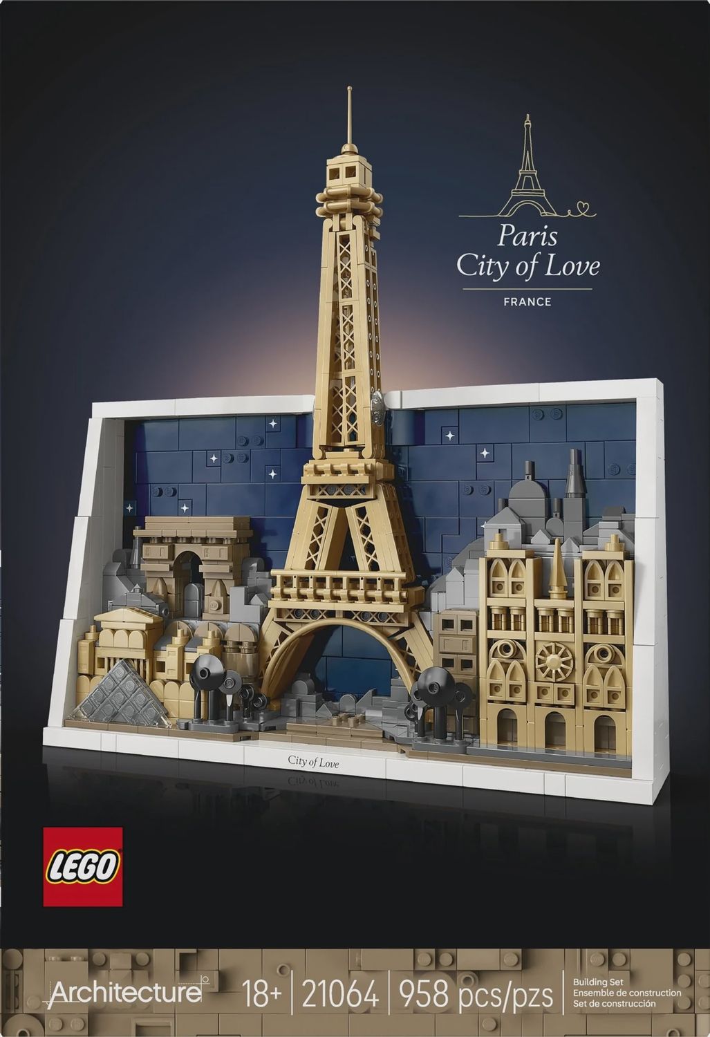 LEGO ARCHITECTURE PARIS CITY OF LOVE 21064