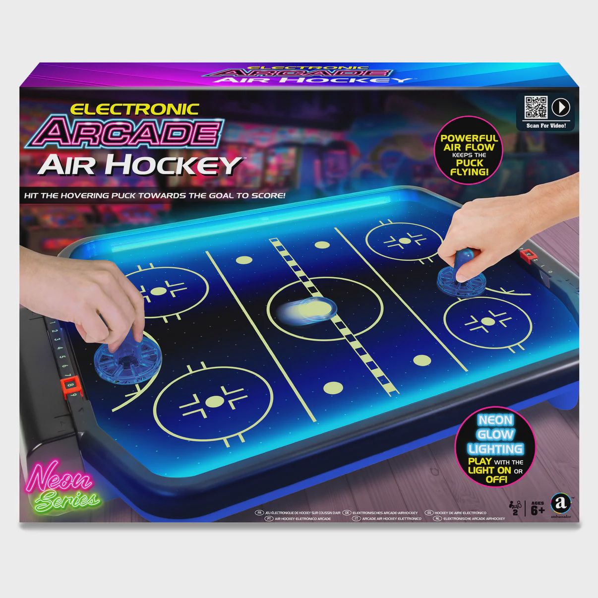 AMBASSADOR ELECTRONIC ARCADE AIR HOCKEY