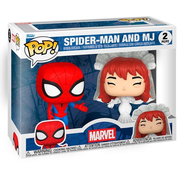 FUNKO POP! MARVEL COUPLES SPIDERMAN &amp; MJ 2PK
