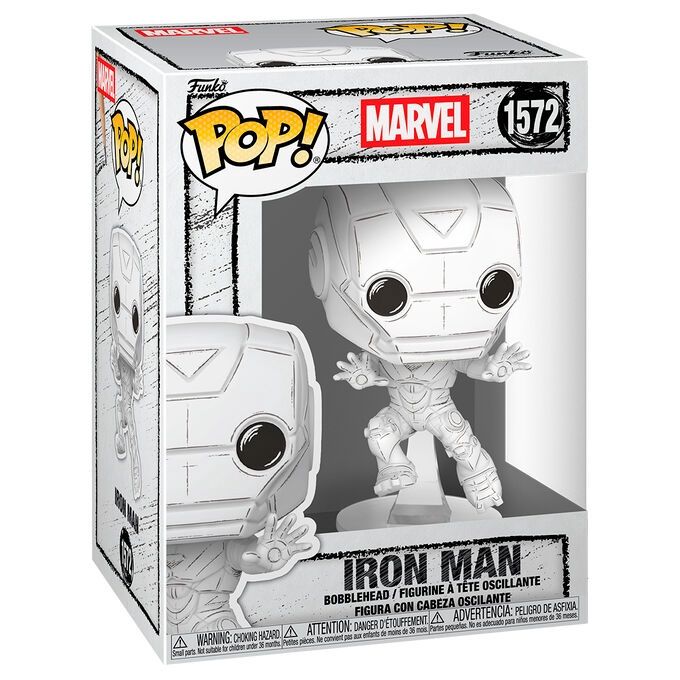 FUNKO POP! MARVEL SKETCHED IRON MAN